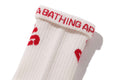 A BATHING APE BAPE KIDS COLLEGE RIB SOCKS