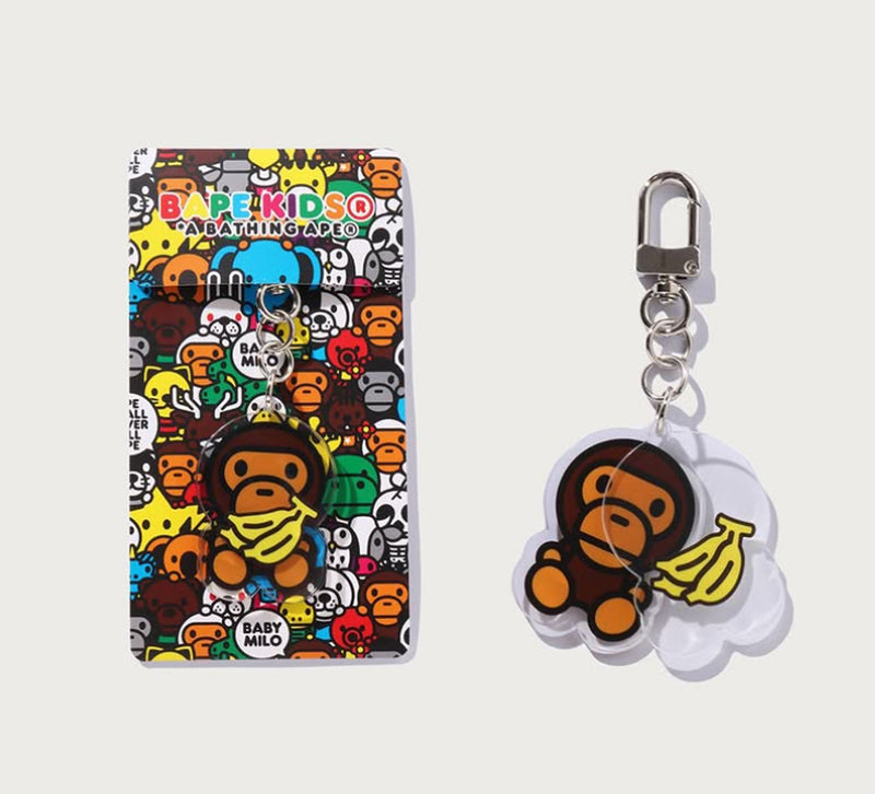 A BATHING APE BAPE KIDS BABY MILO BANANA ACRYLIC KEYCHAIN