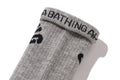 A BATHING APE BAPE KIDS COLLEGE RIB SOCKS