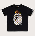 A BATHING APE BAPE KIDS MILOGRAM SWEETS MILO ON BIG APE TEE