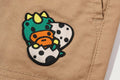 A BATHING APE BAPE KIDS BABY MILO DINOSAUR JOGGER PANTS