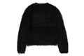 A BATHING APE Ladies' ONE POINT SHAGGY SWEATER