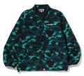 A BATHING APE COLOR CAMO COACH JACKET GREEN - happyjagabee store