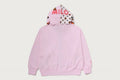 A BATHING APE Ladies' MILO SHARK OVERSIZED FULL ZIP DOUBLE HOODIE
