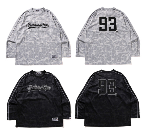 A BATHING APE BAPE x MMJ 15TH MM BAPE SKULL CAMO COLLEGE RELAXED 