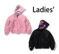 A BATHING APE Ladies' SHARK HOODIE MA-1 JACKET - happyjagabee store