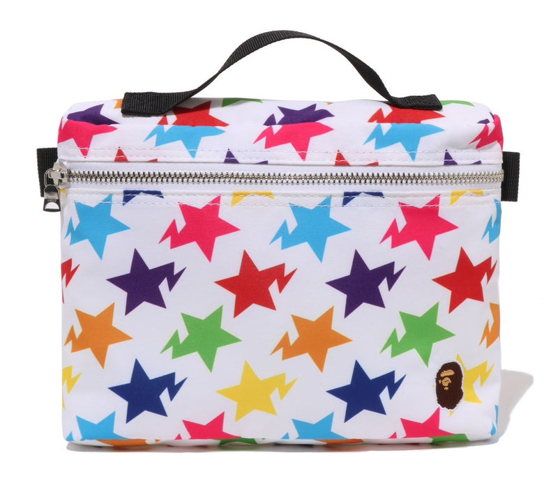 A BATHING APE STA PATTERN MUSIC POUCH