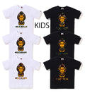 A BATHING APE BAPE KIDS 1ST CAMO MILO SHARK TEE