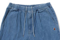 A BATHING APE ONE POINT 1 PLEAT ELASTICATED DENIM PANTS