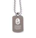 A BATHING APE ABC CAMO DOG TAG SET NECKLACE