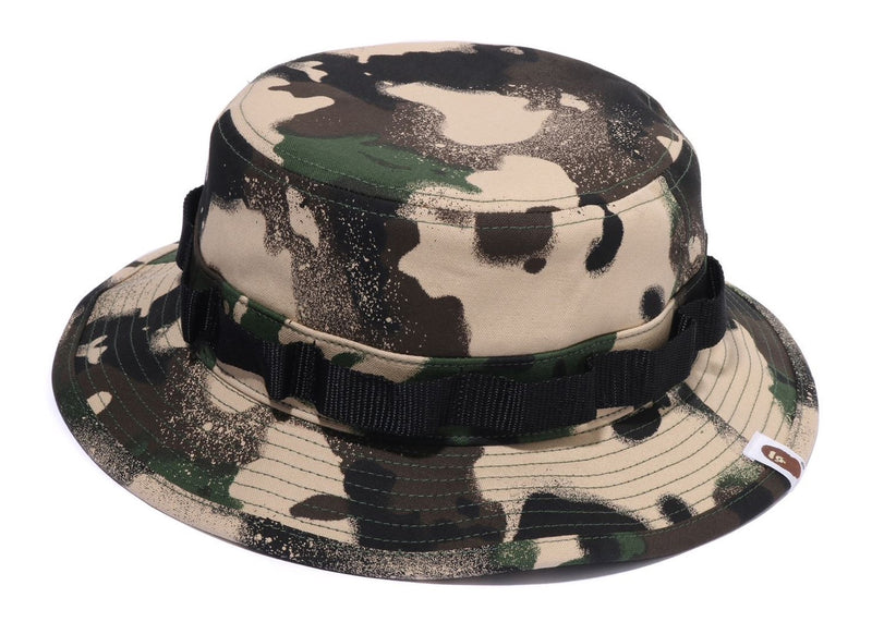 A BATHING APE MAP CAMO MILITARY HAT