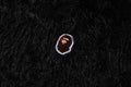 A BATHING APE Ladies' ONE POINT SHAGGY SWEATER