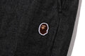 A BATHING APE ONE POINT 1 PLEAT ELASTICATED DENIM PANTS