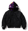 A BATHING APE Ladies' SHARK HOODIE MA-1 JACKET - happyjagabee store