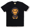 A BATHING APE Ladies' CRYSTAL STONE BIG BABY MILO TEE