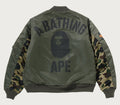 A BATHING APE 1ST CAMO BOMBER JACKET
