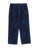 A BATHING APE SOLID 1ST CAMO GARMENT DYED RELAXED FIT WORK PANTS