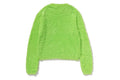 A BATHING APE Ladies' ONE POINT SHAGGY SWEATER