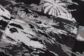 A BATHING APE PLAM TREE CAMO OPEN COLLAR POCKET SS SHIRT
