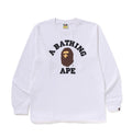 A BATHING APE COLLEGE L/S TEE