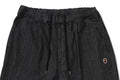 A BATHING APE ONE POINT 1 PLEAT ELASTICATED DENIM PANTS