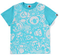 A BATHING APE BAPE KIDS MILO ALL SAFARI PRINT TEE
