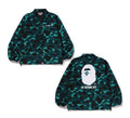 A BATHING APE COLOR CAMO COACH JACKET GREEN - happyjagabee store