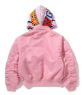 A BATHING APE Ladies' SHARK HOODIE MA-1 JACKET - happyjagabee store