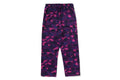 A BATHING APE COLOR CAMO METAL LOGO RELAXED FIT TRACK SWEAT PANTS