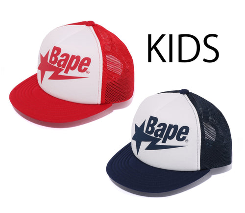 A BATHING APE BAPE KIDS BAPE STA MESH CAP