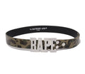 Sale! A BATHING APE 1ST CAMO BAPE LEATHER BELT - happyjagabee store