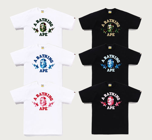 A BATHING APE ABC CAMO STA COLLEGE TEE
