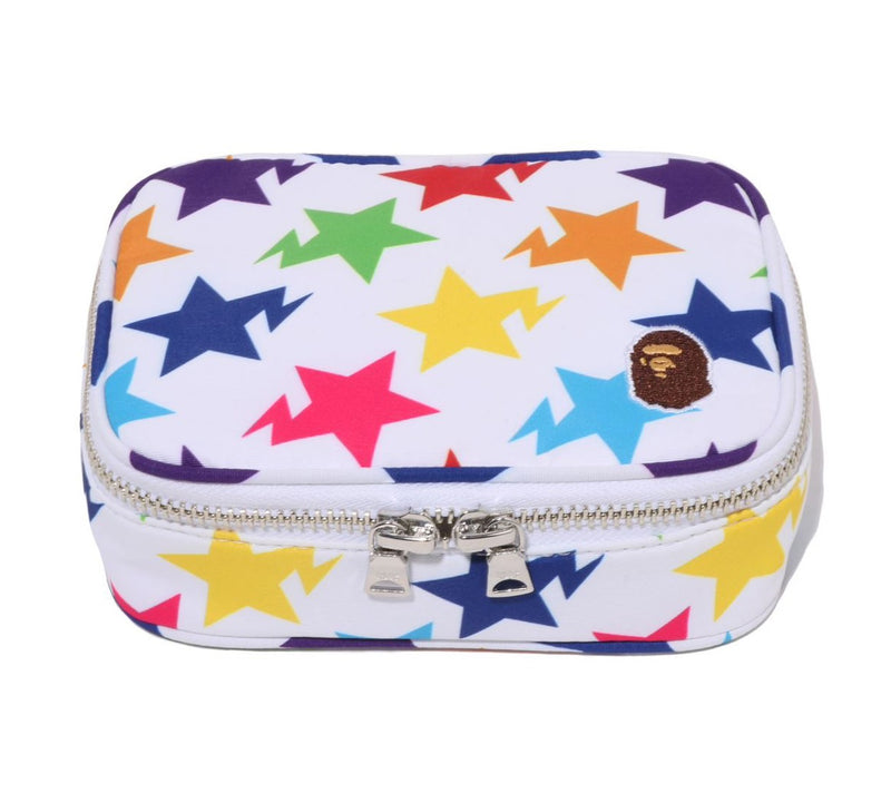 A BATHING APE STA PATTERN AMENITY POUCH