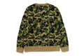 A BATHING APE Ladies' ABC CAMO RHINE STONE BAPE STA CREWNECK SWEAT SHIRT