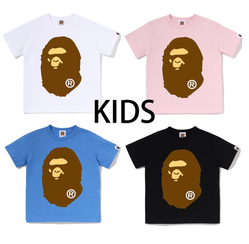 A BATHING APE BAPE KIDS BIG APE HEAD TEE