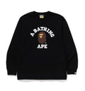 A BATHING APE COLLEGE L/S TEE