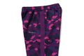 A BATHING APE COLOR CAMO METAL LOGO RELAXED FIT TRACK SWEAT PANTS