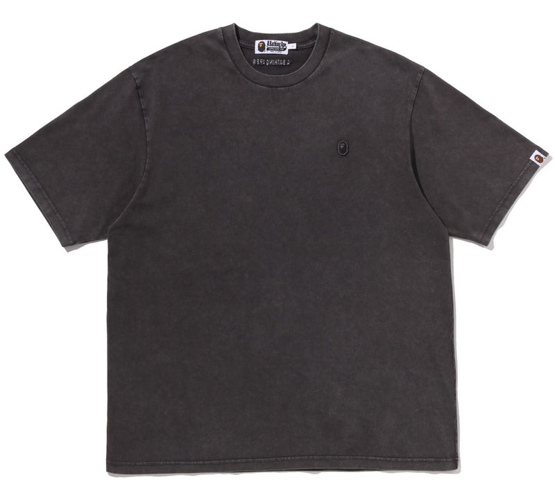 A BATHING APE GARMENT DYED ONE POINT RELAXED FIT TEE