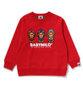 A BATHING APE BAPE KIDS 1ST CAMO MILO SHARK FZH CREWNECK SWEAT SHIRT
