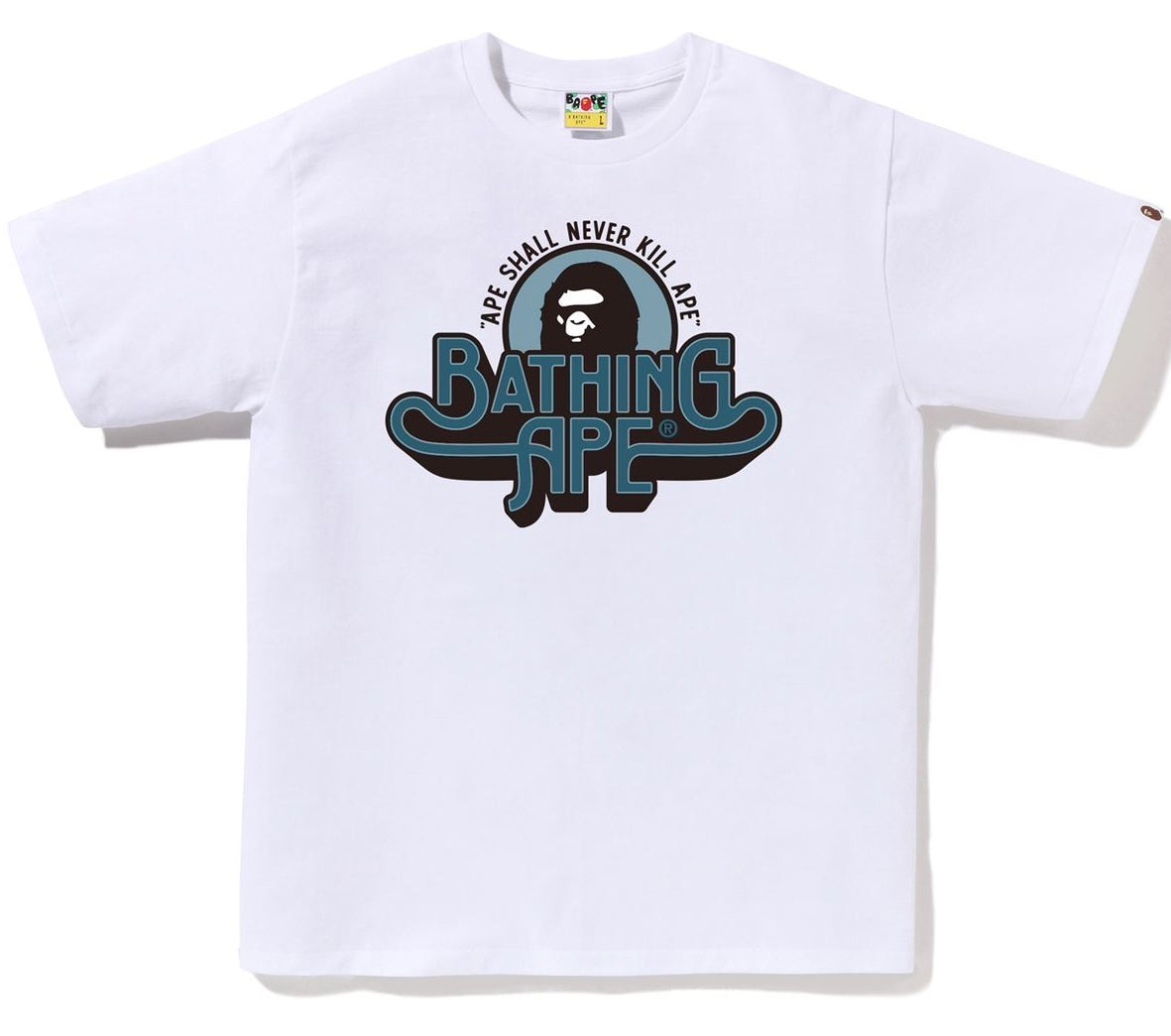 A BATHING APE GENUINE GARMENT LOGO TEE – happyjagabee store