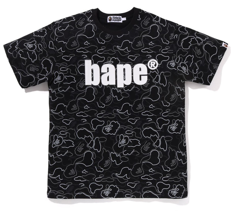 A BATHING APE NEON CAMO BAPE TEE
