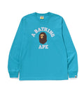A BATHING APE COLLEGE L/S TEE