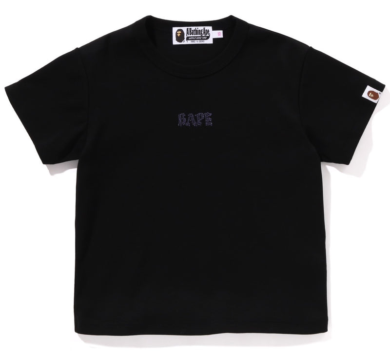 A BATHING APE Ladies' CRYSTAL STONE BAPE MINI TEE - happyjagabee store