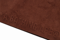 A BATHING APE APE HEAD SUEDE EMBOSSED POUCH