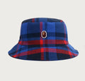A BATHING APE BAPE CHECK BUCKET HAT
