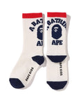 A BATHING APE BAPE KIDS COLLEGE RIB SOCKS