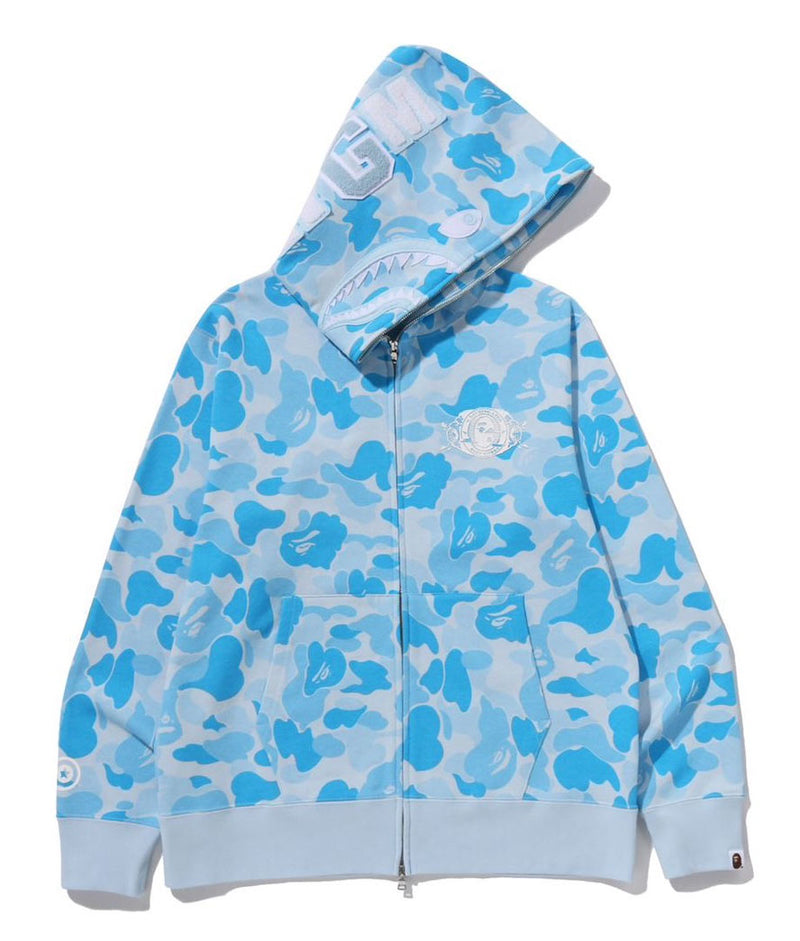 A BATHING APE ICY BAPE ABC CAMO SHARK FULL ZIP HOODIE
