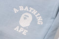 A BATHING APE Ladies' VINTAGE WASHED COLLEGE SWEAT SHORTS