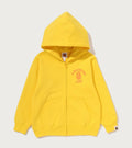 A BATHING APE BAPE KIDS BIG COLLEGE ZIP HOODIE