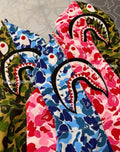 A BATHING APE ABC CAMO SEPARATE SHARK FULL ZIP HOODIE